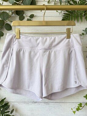 Free Fly Bamboo Athletic Shorts Women XL Lavender Purple Lined Running Workout